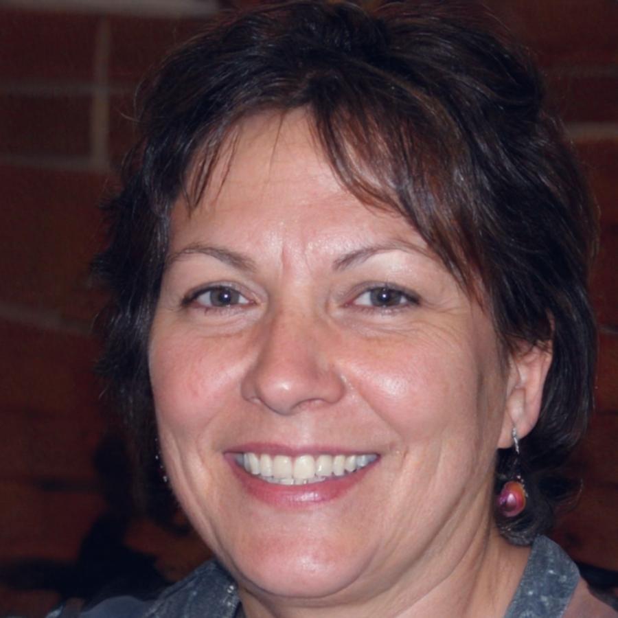 Instructor demonstrating updo technique